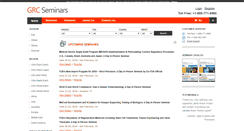 Desktop Screenshot of grcseminars.com