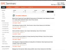 Tablet Screenshot of grcseminars.com